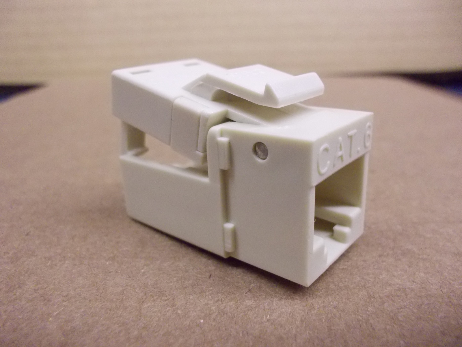 EZSnapJack CAT6 Lt Almond 706LA1 Platinum Tools, RJ45 Keystone Jack