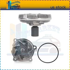 Water Pump with Fan Clutch Kit Fits Ford E-150 E-250 E-350 Lincoln Navigator 5.4