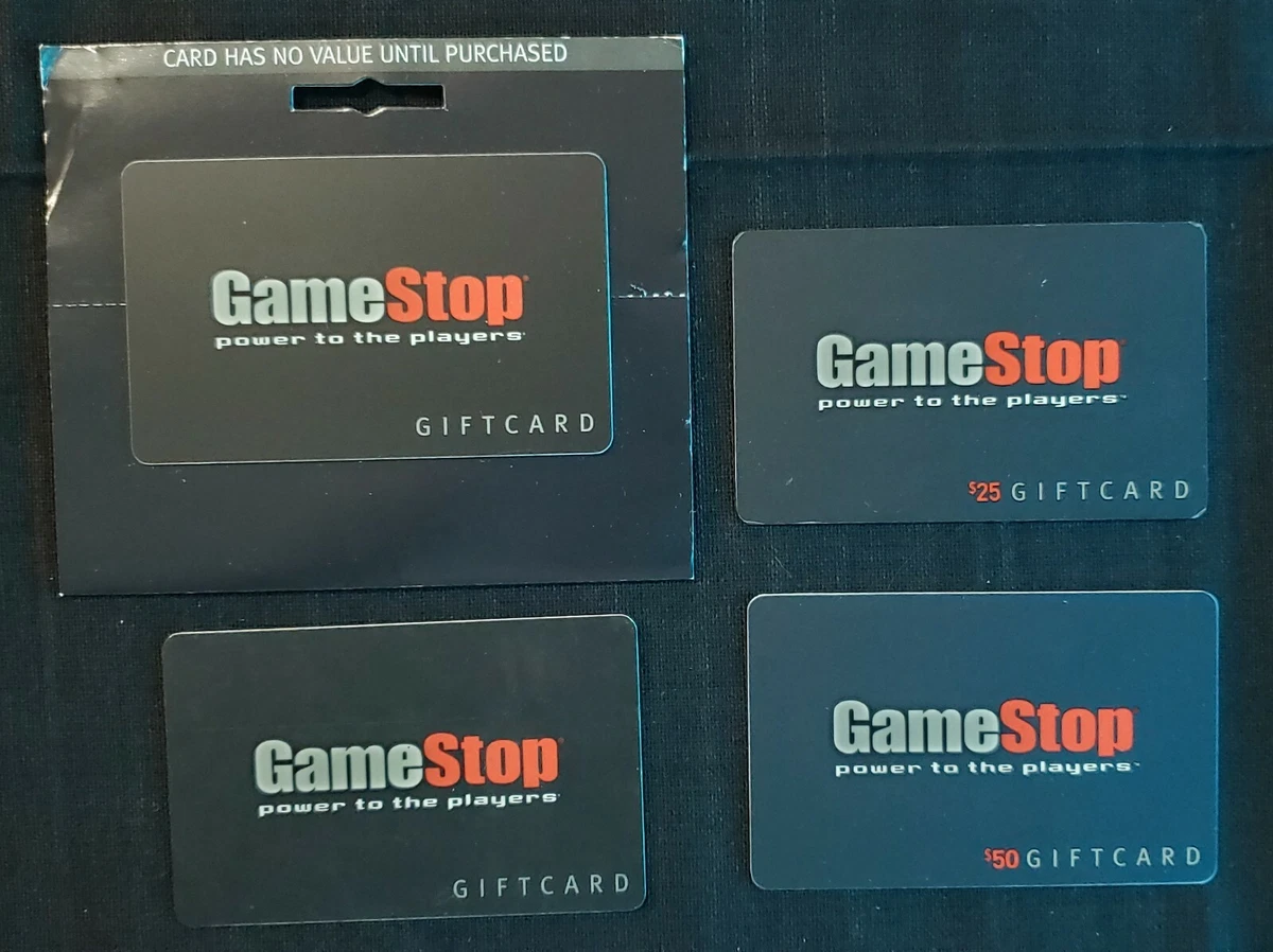 GAMESTOP GIFT CARD 150 100 50 GAMES TOY ONLINE COMPUTER ACCESSORY VIDEO  CONSOLE