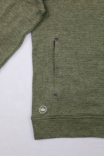 Peter Millar Maven Performance Full Zip Hoodie Jacket Womens Heather Green Sz S - Picture 6 of 15