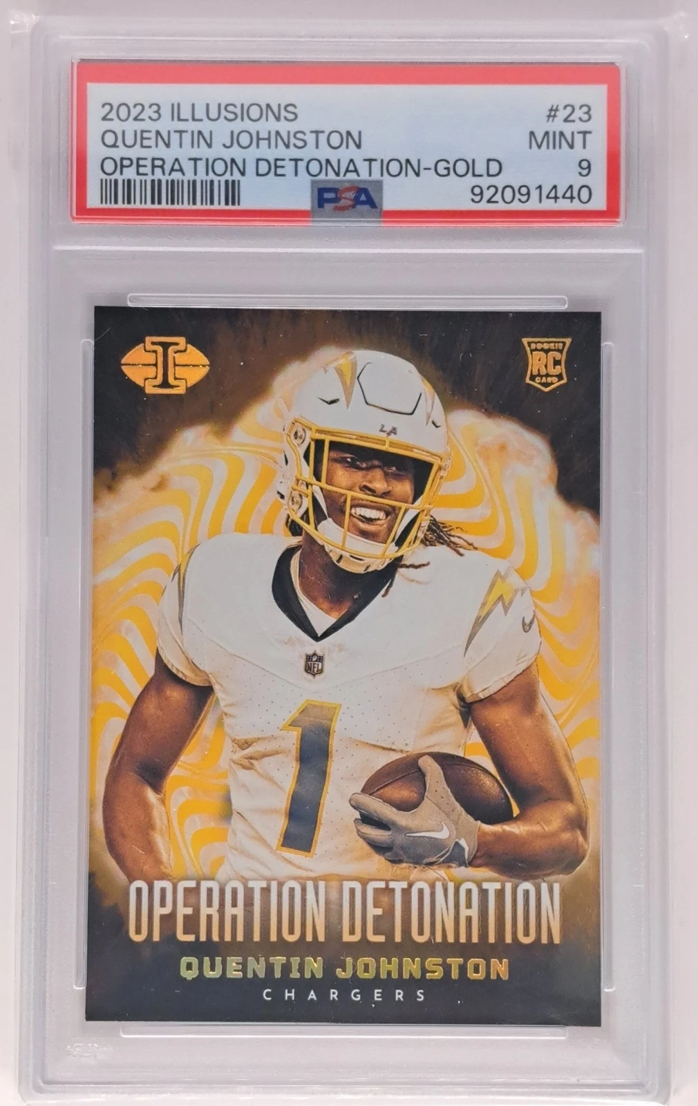 Quentin Johnston Panini Illusions Operation Detonation #23 Gold