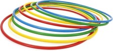 Aro de Hula Multicolor Actividad Fitness Plástico Hoola Hoop Adultos 55/65/75 cm