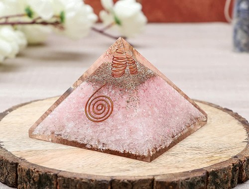 LG 75mm Reiki Healing Crystals Orgonite Pyramid Wealth & Success~EMF Protection - Picture 27 of 37