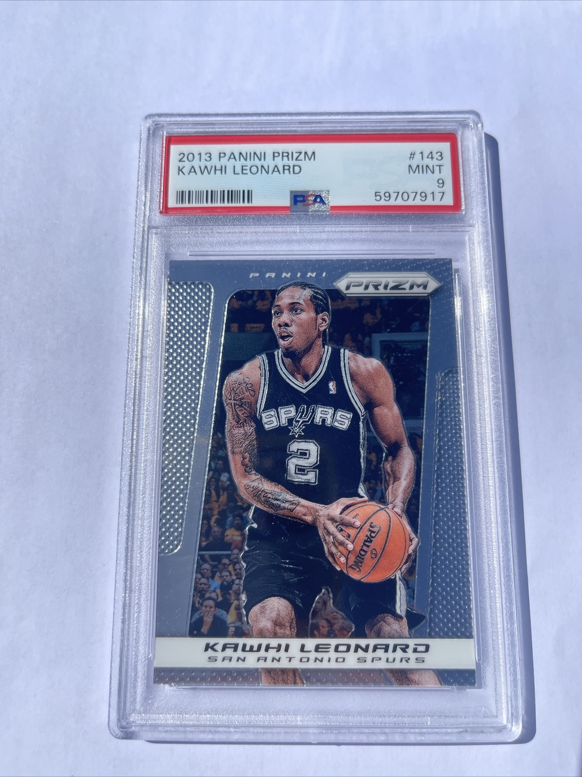 2013 PANINI PRIZM KAWHI LEONARD #143 PSA 9 CLIPPERS