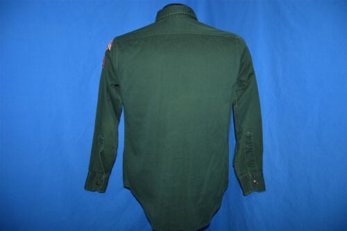 vintage 50s BOY SCOUTS EXPLORER BSA ROCK ISLAND 214 WISAKA 170 UNIFORM SHIRT M - Picture 3 of 6