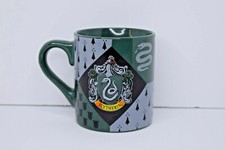 Harry Potter Slytherin House Crest Ceramic Coffee Mug/Cup 14oz. Green  Gray
