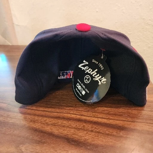 Colorado Centennials American Flag Hat Zephyr Stretch Large Navy And Red Cap - Image 3 of 4