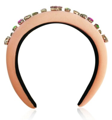 ZAXIE BY STEFANIE TAYLOR  Padded Jewel Headband in PINK | MSRP $48 | NEW ZAXIE by Stefanie Taylor main image 4