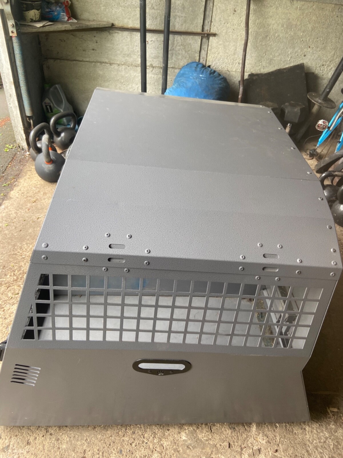 trans k9 double Dog car crate eBay
