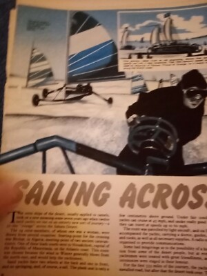 Kvc9 Ephemera 70er Jahre Artikel Segeln über die Sahara