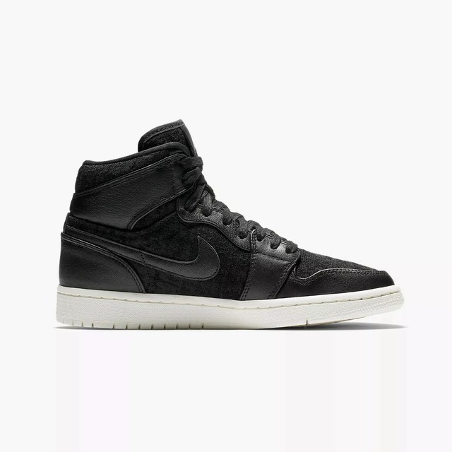 Nike Womens Air Jordan 1 Retro High Premium Black Fashion Ah7389-001 Size 11 for sale online | eBay
