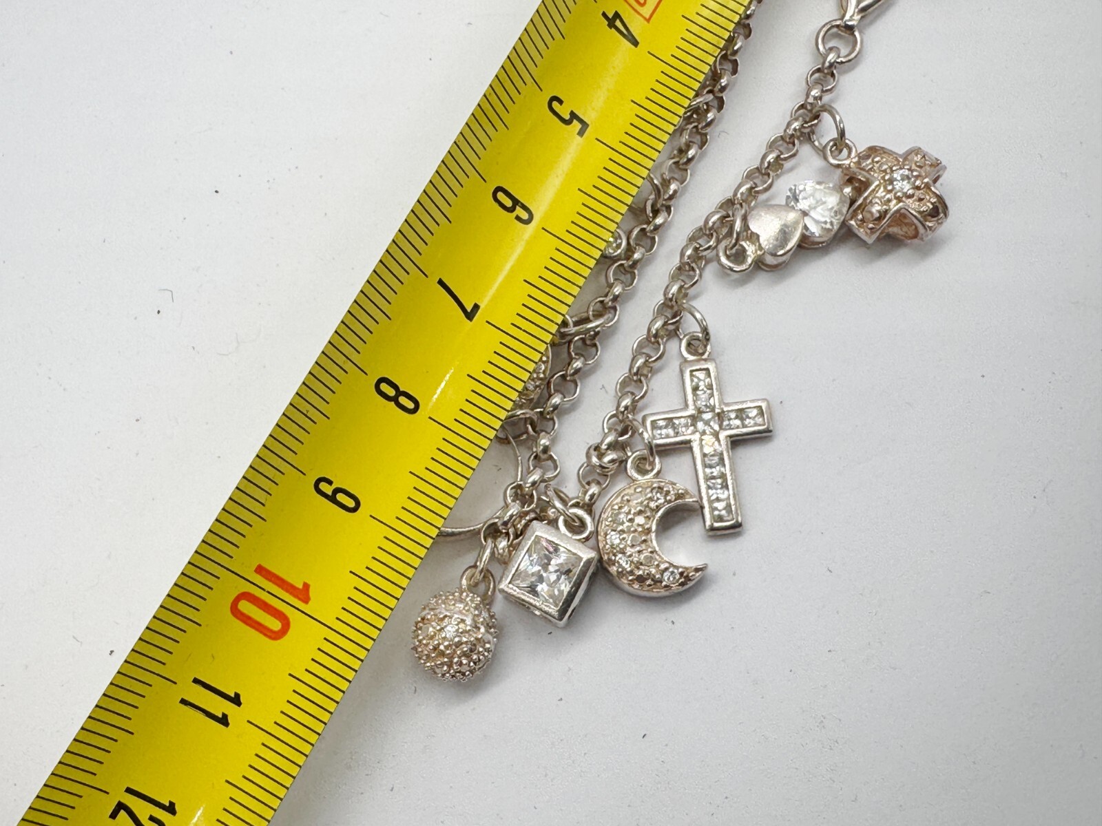 VINTAGE SOLID STERLING SILVER GEM SET BRIGHT CHAR… - image 10