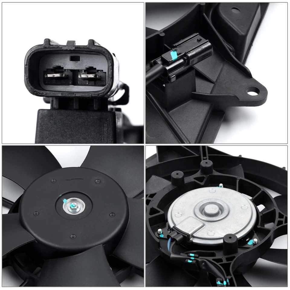 AC Condenser and Radiator Cooling Fan Assembly For 2016 2017 2018 Honda HR-V Foto 3 de 4