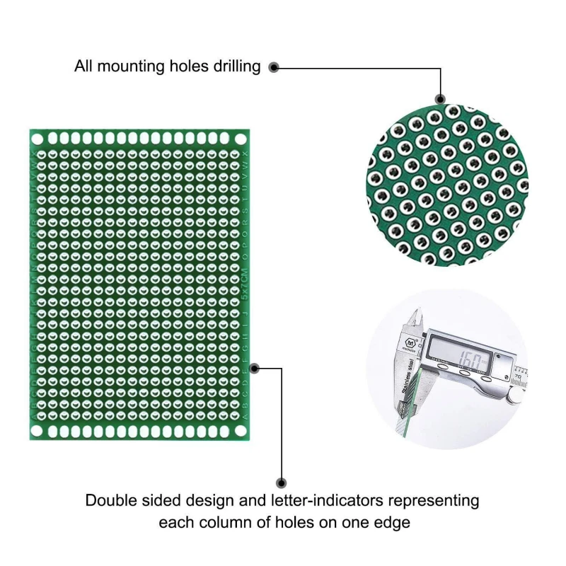 Double Side Pcb 2*8Cm 3*7Cm 4*6Cm 5*7Cm Diy Universal Printed Circuit Pcb Board - Image 3 of 4