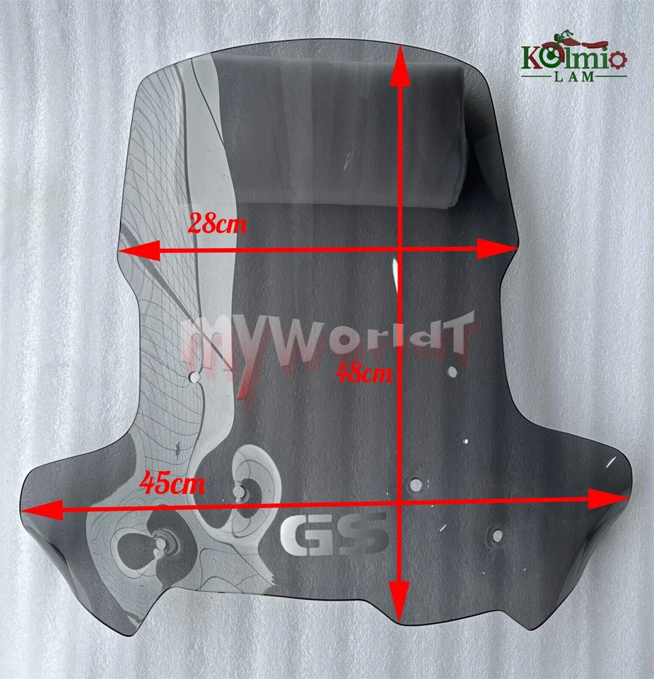 Parabrisas ABS gris apto para BMW F650GS F700GS F800GS con soporte Foto 2 de 4