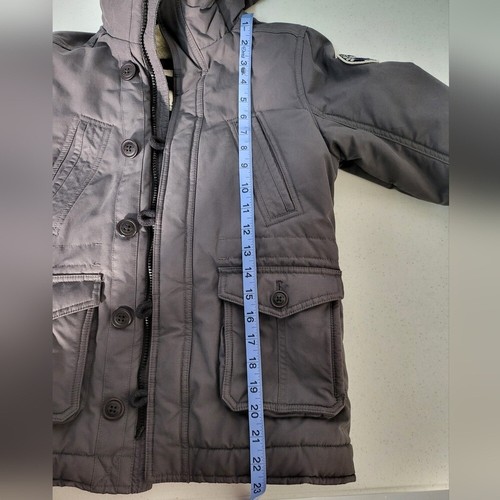 Abercrombie & Fitch Gray Jean Jacket with Quilted Design Size 7/8 - Picture 9 of 10