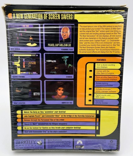 Star Trek: The Next Generation PC Software, Address Book, Calendar, Screen Saver - Picture 13 of 19
