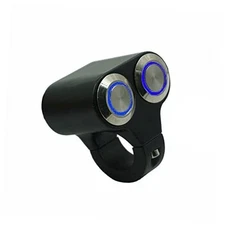  7/8" Motorcycle Handlebar Control Switch Dual Horn Button for Start Kill 