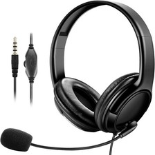 Bulk Headphones with Microphone 10 Pack for Classroom School, Wholesale Durab...