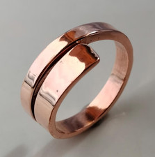 Solid Pure Copper Minimalist Healing Ring, Handmade, Unisex, Band Ring