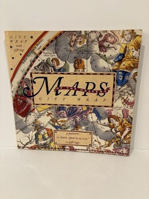 Maps of the Heavens Gift Wrap Book - partial