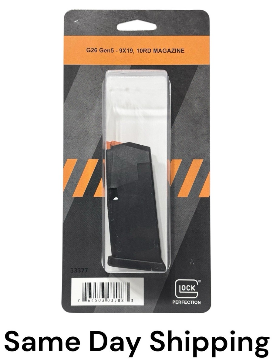 NEW OEM GLOCK 26 G26 GEN 5 9MM 10 ROUND RD MAGAZINE MAG 33377, $31.98