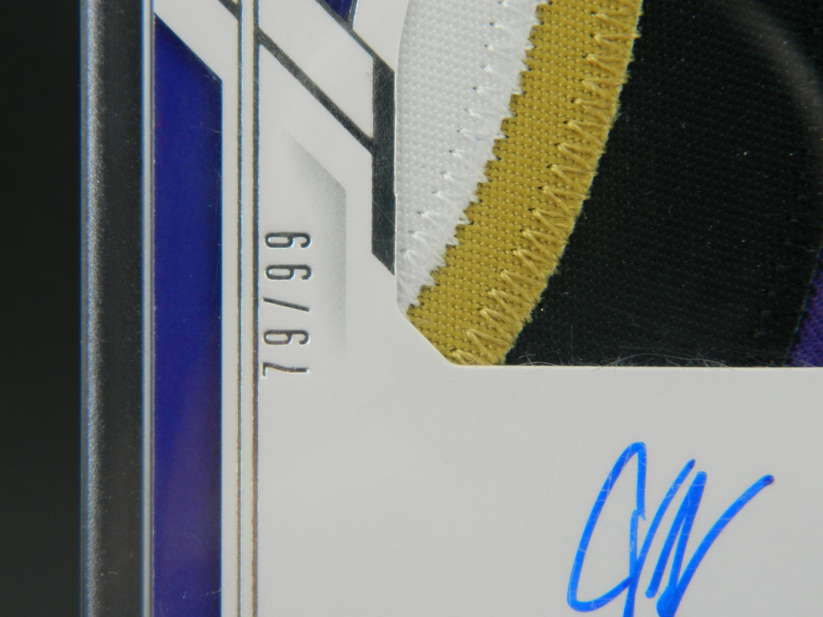 J.k. Dobbins ROOKIE PATCH AUTO National Treasures 4-Color Patch Numbered 79 /99 view 6