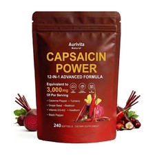 Aurivita Natural Capsaicin Softgels,auri Caye...