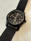 Vintage 2001 Timex Indiglo Date 39mm Mens Quartz Watch Black Needs Battery