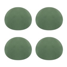 4Pcs Half Round Floral Foam 3.5"Dia Half Ball Floral Dry Foam Green