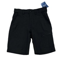 Huk Men  s Next Level 10.5  Shorts, Black, Small, Fishing, Zippered Pocket, New