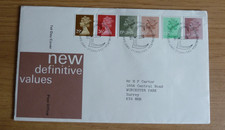 POST OFFCE FIRST DAY COVER 1982 - NEW DEFINITIVE VALUES - FDI EDINBURGH PB