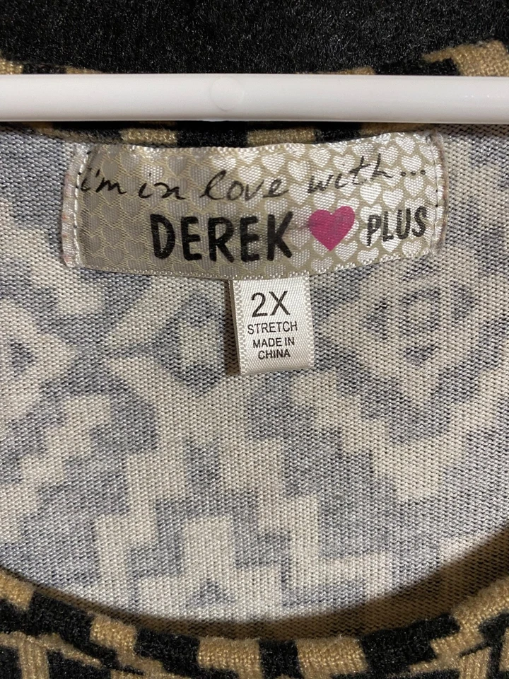 I'm In Love With Derek Plus Sweater Dress Size 2X - Image 2 of 4