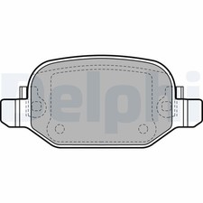Plaquettes De Frein Arrière Delphi Pour Fiat 500L | LP2475