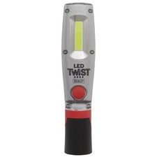 Sealey LED1001 Rechargeable 8W COB + 1W LED Twist Inspection Lamp, Magnetic