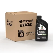 Castrol 06246 EDGE 10W-40 Advanced Full Synthetic Motor Oil, 1 Quart, 6 Pack