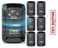 6pcs Electronic Pest Repeller Plug In Ultrasonic and Sonic Reject Bats Mouse Rat