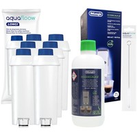 Pflegeset FüR Delonghi 6X Wasserfilter Delonghi Ecodecalck 0,5L Entkalker BüRste