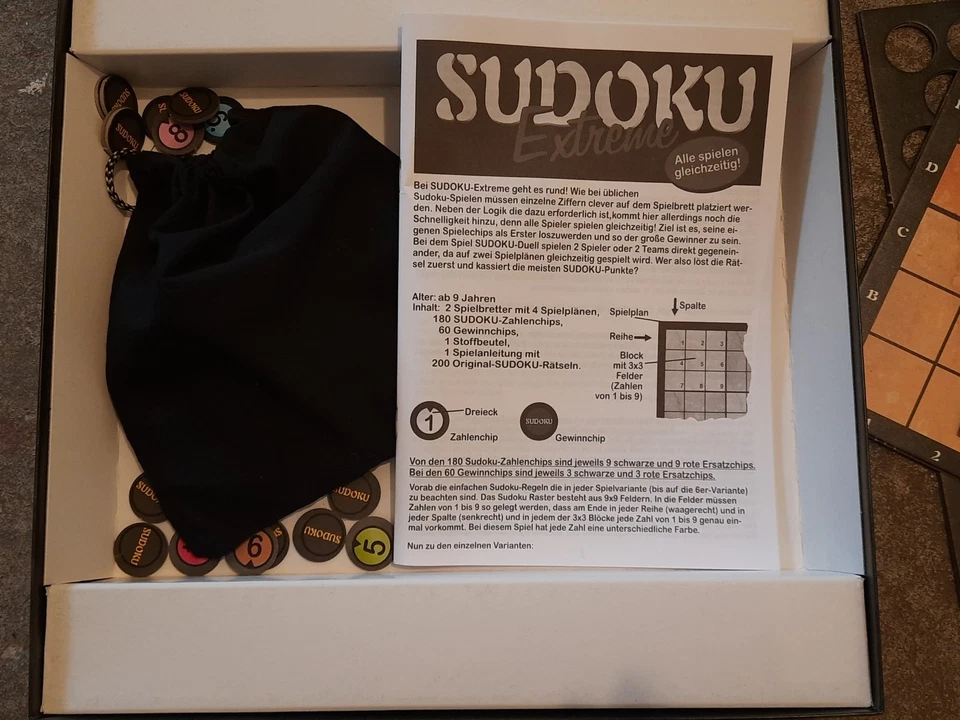 SuDoku Extreme Das Brettspiel incl. Sudoku DUELL M.I.C. Neu unbespielt - Bild 4 von 4