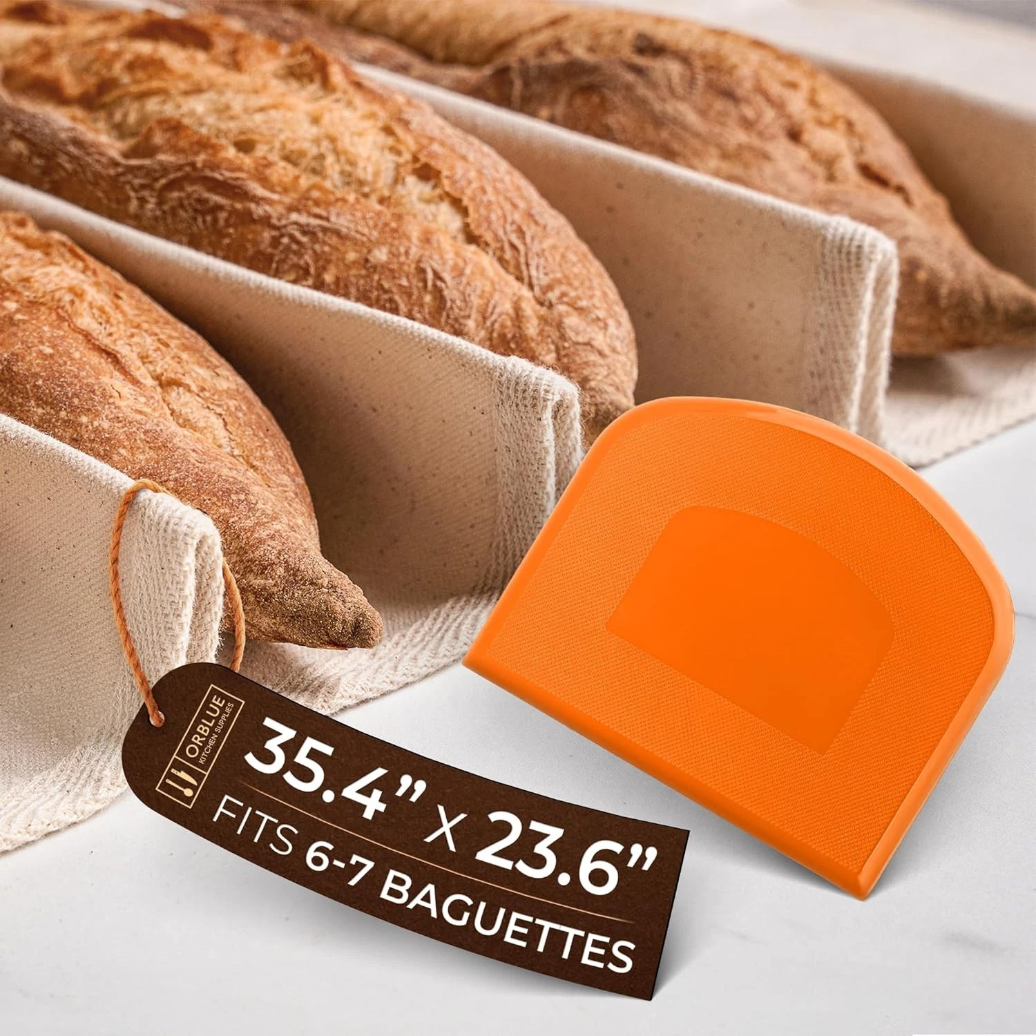 Baker's Couche & Proofing Cloth Perfect Tool for Professional Bakers (24" x 36")