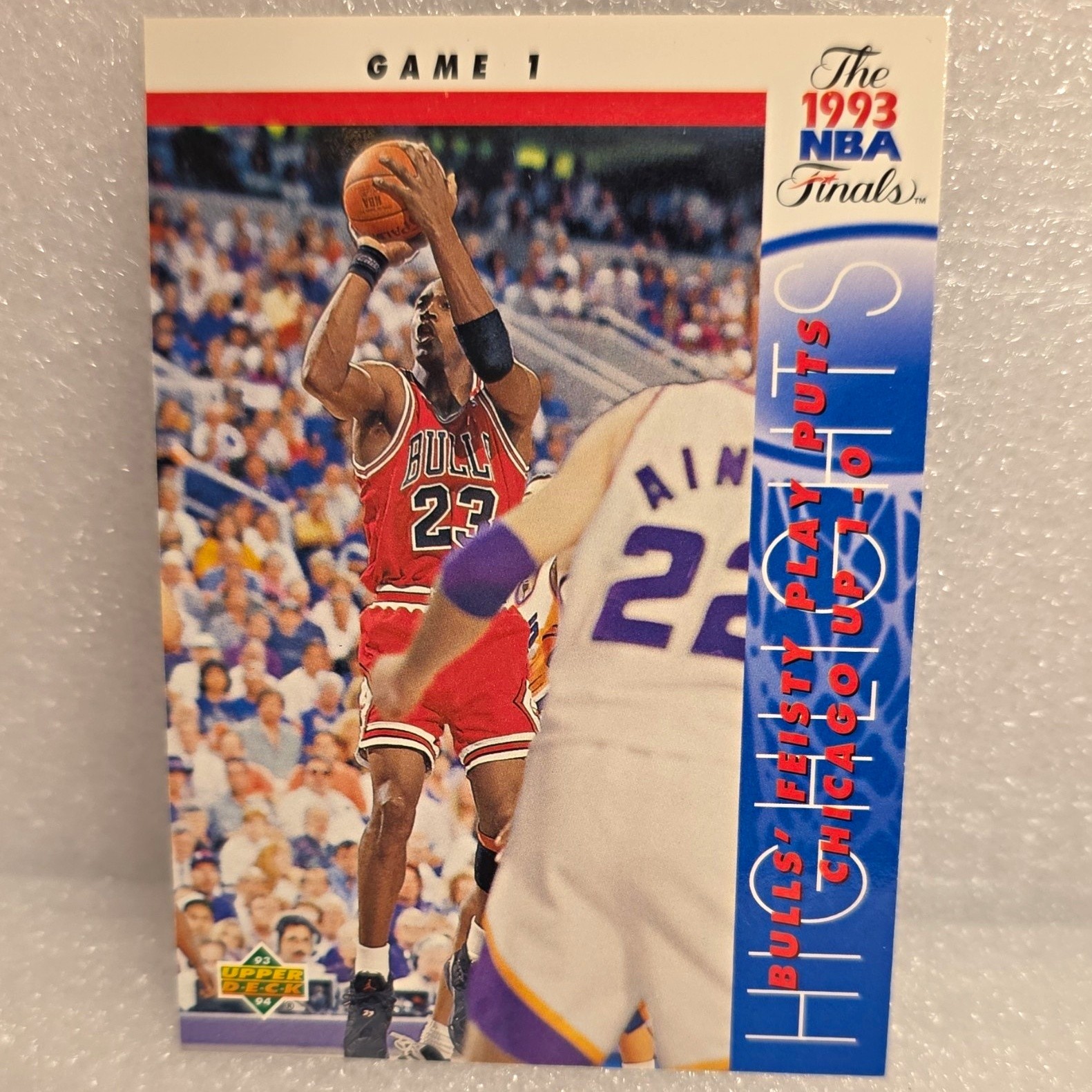1993 Upper Deck - The 1993 NBA Finals Michael Jordan Bulls #198 Highlights