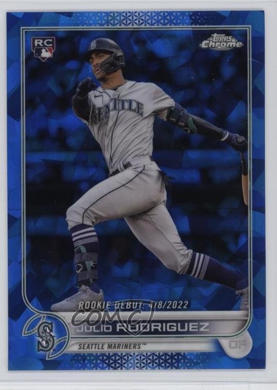 2022 Topps Chrome Update Sapphire Rookie Debut Julio Rodriguez #US62 1bi0