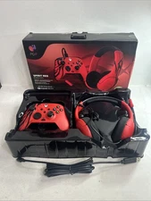 PDP Spirit Red Bundle: REMATCH Advanced Wired Controller & AIRLITE Wired XBOX/PC