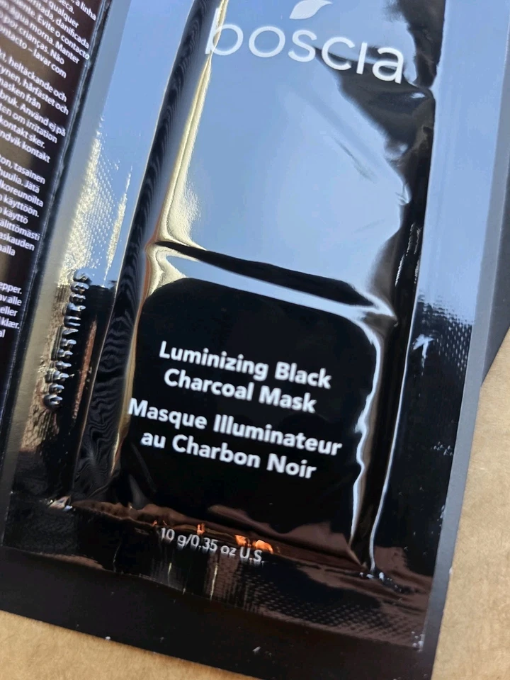 Lote de 25 - Máscara de Carbón Negro Luminizante Boscia TAMAÑO DE MUESTRA 0.35oz cada una - NUEVA  Foto 3 de 4