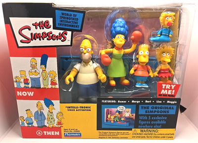 シンプソンズ5体セット90年代 The Simpsons 5 Original Figures 2003 Now & and Then Playmates