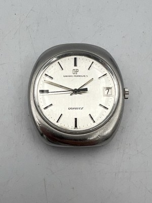 Girard Perregaux 9444 KZ Quartz VINTAGE Armbanduhr Edelstahl Cal. 352-528 DEFEKT