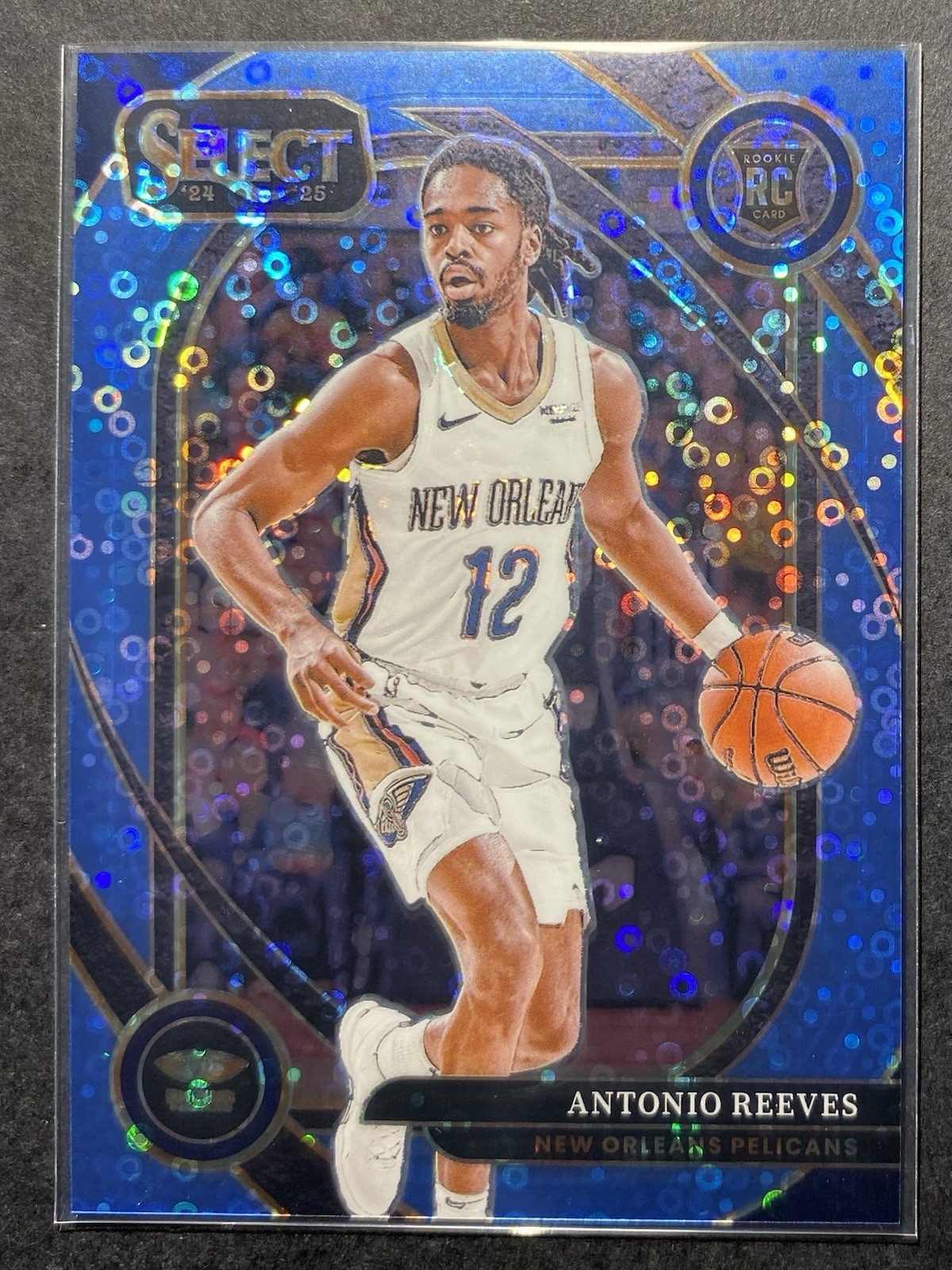 2024-25 Panini Select - Courtside Antonio Reeves #271 Blue Disco Prizm /99 (RC)