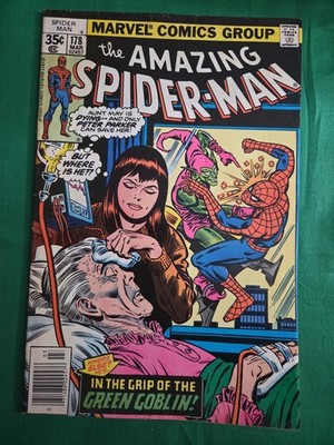 Amazing Spiderman #178 Goblin!!!Aunt May Dying!!Crazy!