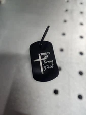 Charlie Kirk- This Is The Turning Point- BRAND NEW -LASER ENGRAVED KEYCHAIN