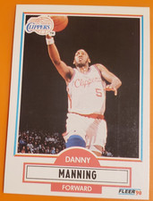 1990 Fleer #87 Danny Manning F Los Angeles Clippers    ***40% off 2+